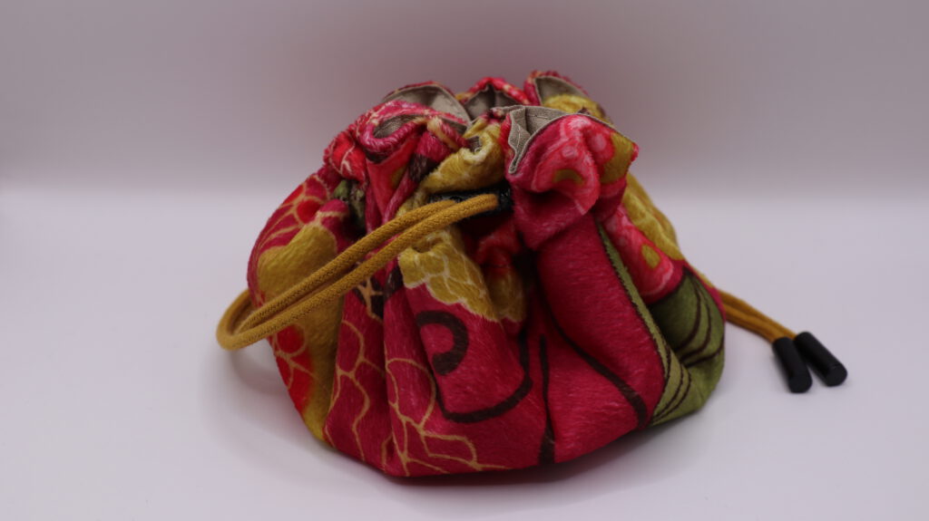 Pink Flowers Dice Bag - Large