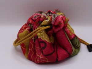 Pink Flowers Dice Bag - Large