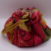 Pink Flowers Dice Bag - Large