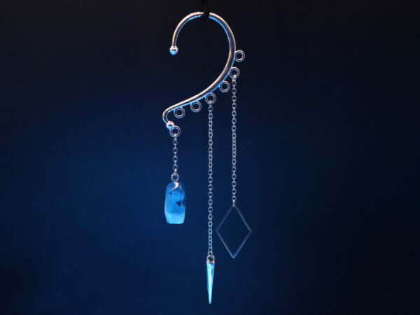 Ear Cuff Decorations: Crystal, Cone, and Diamond