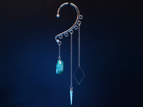Ear Cuff Decorations: Crystal, Cone, and Diamond