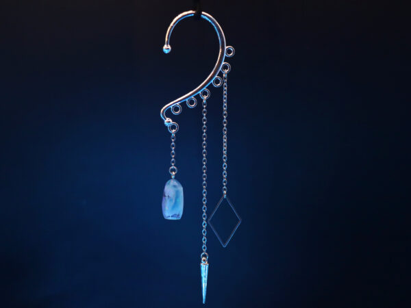 Ear Cuff Decorations: Crystal, Cone, and Diamond