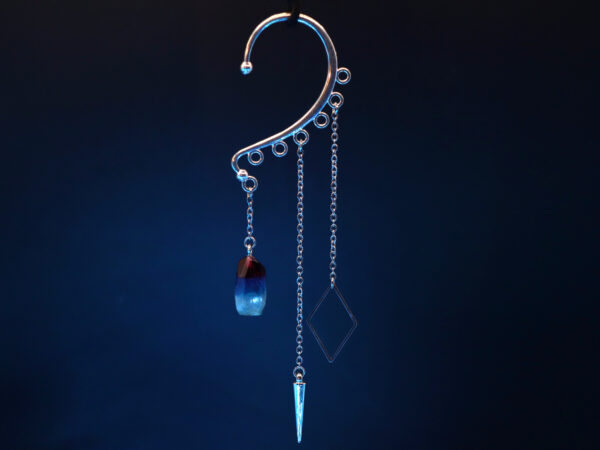 Ear Cuff Decorations: Crystal, Cone, and Diamond