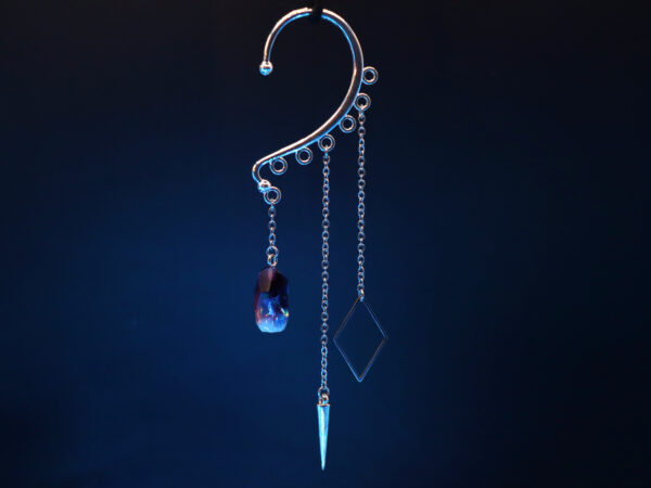 Ear Cuff Decorations: Crystal, Cone, and Diamond