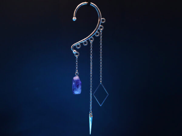 Ear Cuff Decorations: Crystal, Cone, and Diamond