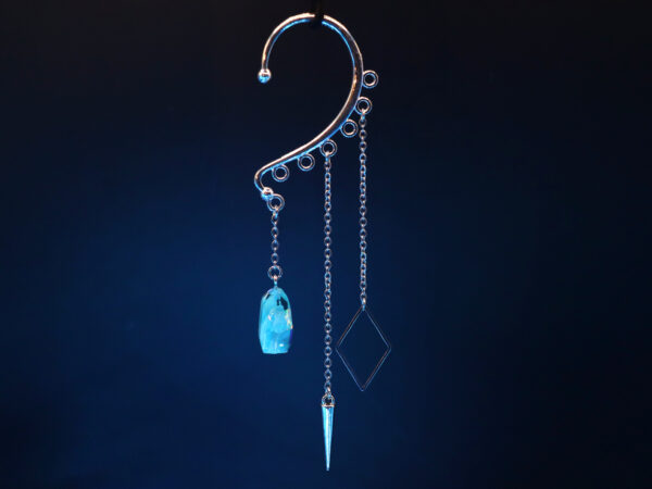 Ear Cuff Decorations: Crystal, Cone, and Diamond