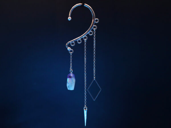 Ear Cuff Decorations: Crystal, Cone, and Diamond