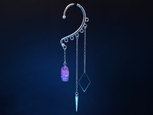 Ear Cuff Decorations: Crystal, Cone, and Diamond