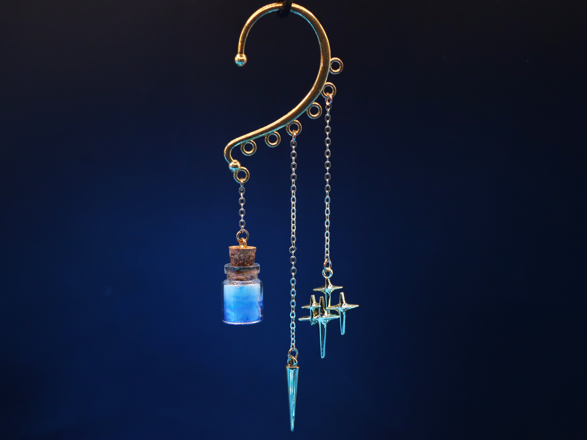 Ear Cuff Decorations: Potion, Cone, and Stars