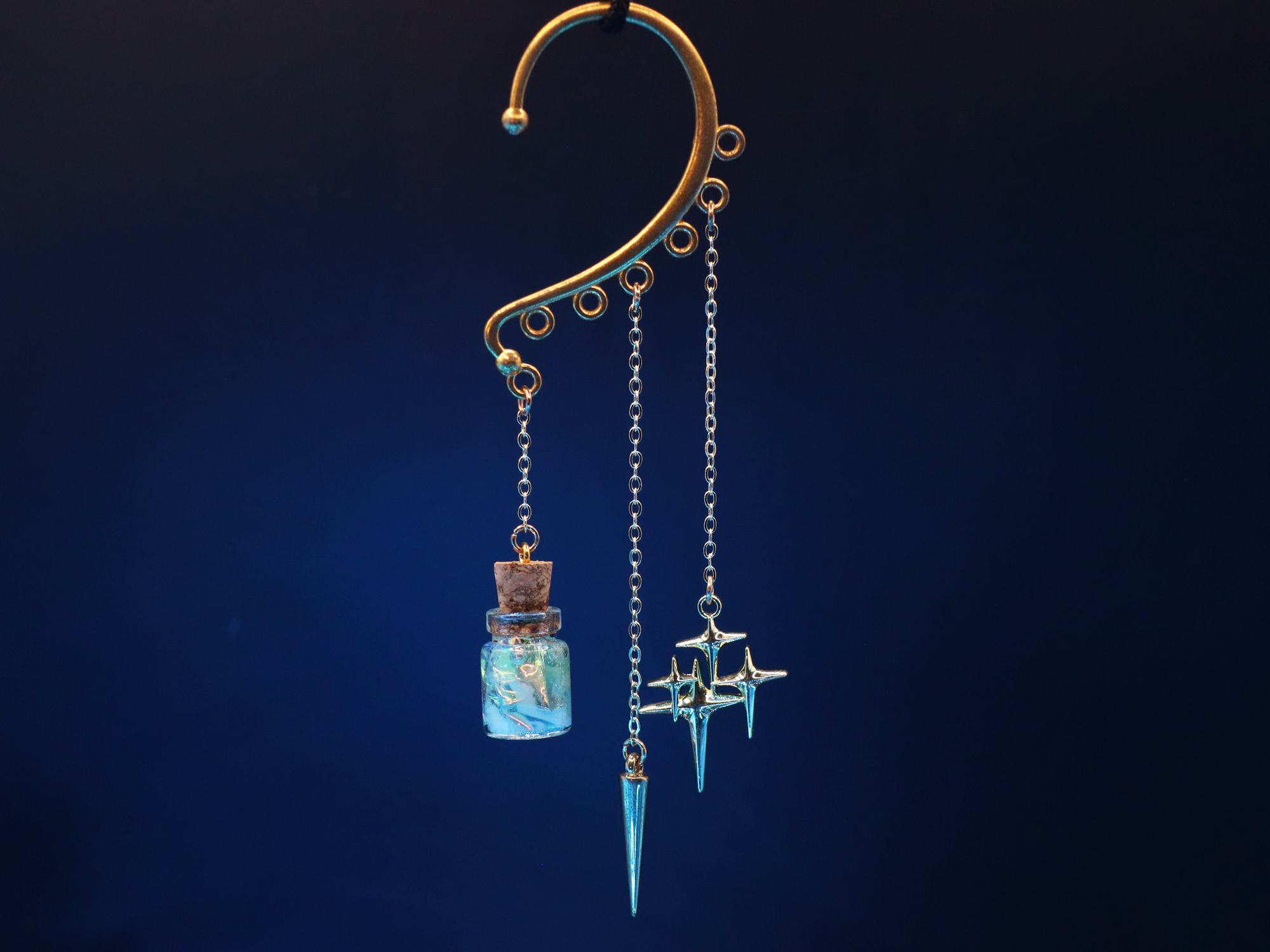 Ear Cuff Decorations: Potion, Cone, and Stars