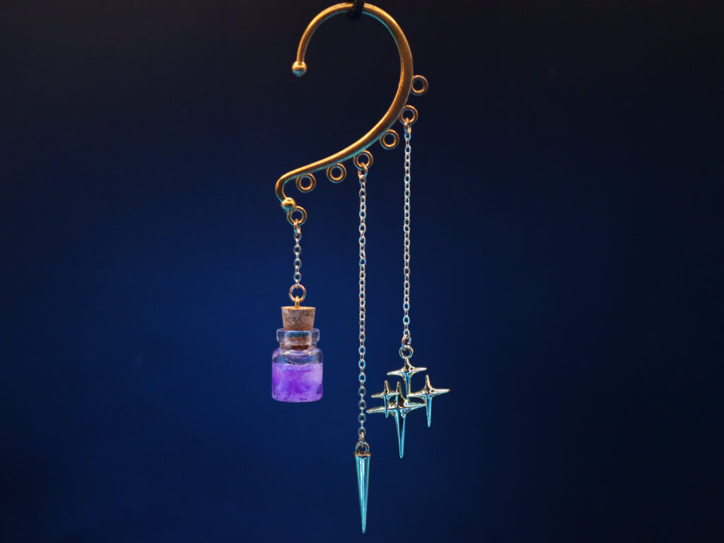 Ear Cuff Decorations: Potion, Cone, and Stars