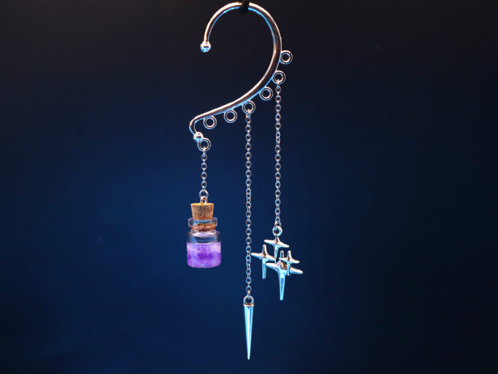 Ear Cuff Decorations: Potion, Cone, and Stars