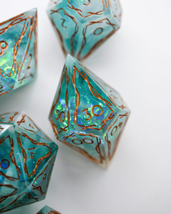 Elven Dice Set - Empyrean Zenith (7) Elven Dice - Empyrean Zenith