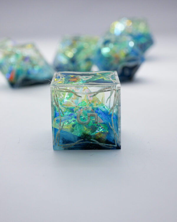 Elven Dice Set - Prismatic Compass (5) Elven Dice - Prismatic Compass