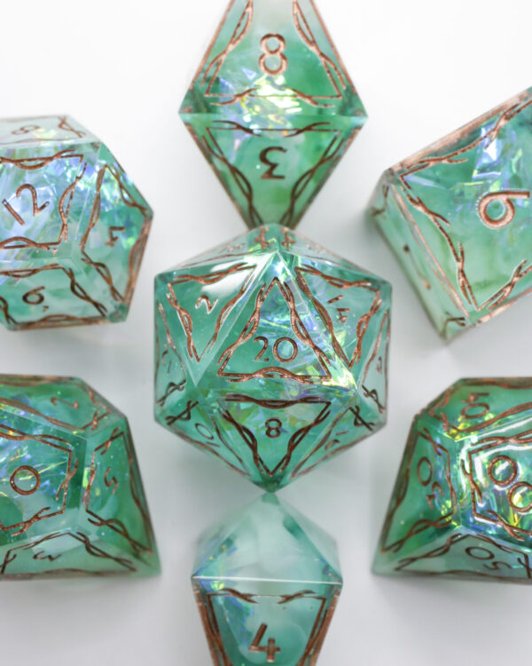 Elven Dice Set - Pristine Projection (7) Elven Dice - Pristine Projection