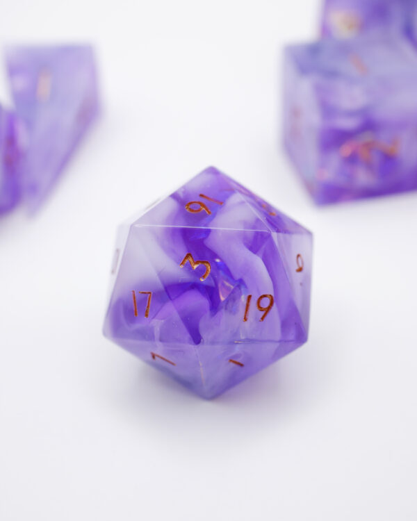 Dice Set - Lavender Sprite (5) Dice - Lavender Sprite