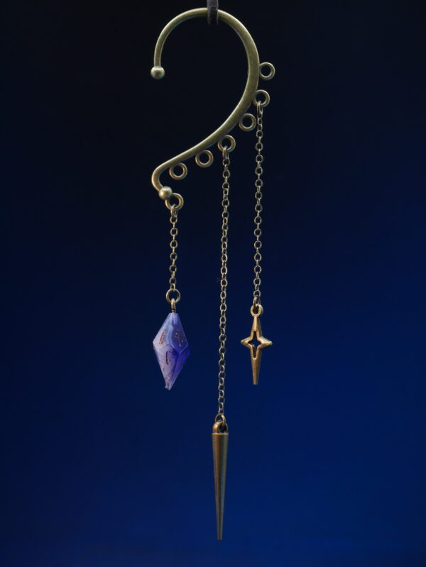 Ear Cuff D10 Bronze - Dark Purple Small (2) Ear Cuff D10 Bronze - Dark Purple Small