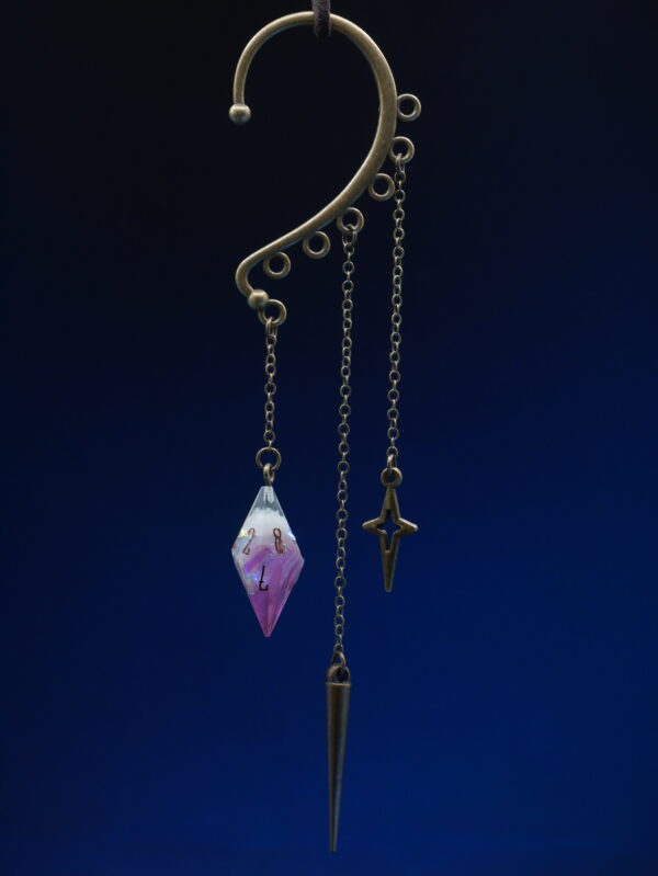 Ear Cuff D10 Bronze - Pink Mylar