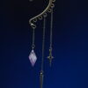 Ear Cuff D10 Bronze - Pink Mylar Small