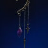 Ear Cuff D10 Bronze - Purple