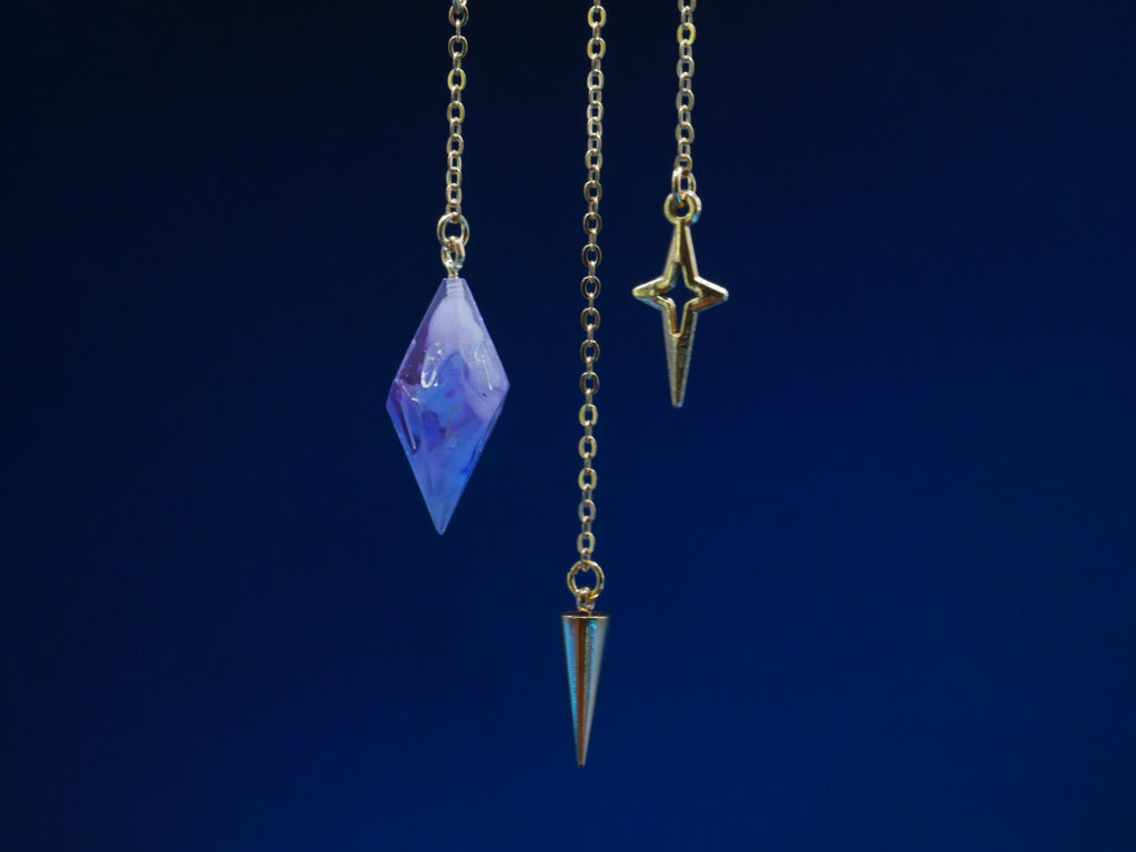 Ear Cuff D10 KC Gold - Blue Purple