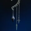 Ear Cuff D10 Silver - Indigo Black