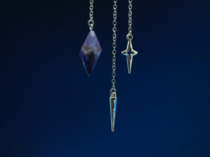 Ear Cuff D10 Silver - Purple Black Matte