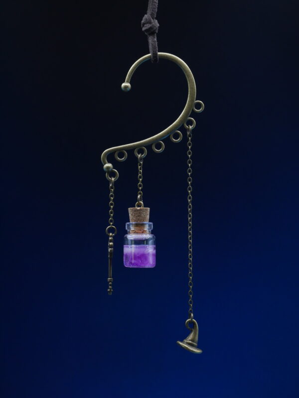Ear Cuff Potion Bronze - Purple