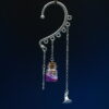 Ear Cuff Potion Silver - Purple Mylar