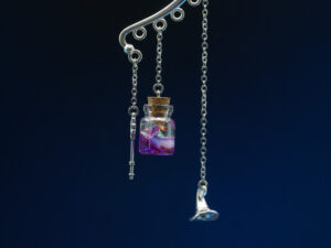 Ear Cuff Potion Silver - Purple Mylar