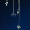 Ear Cuff Pumpkin Silver - Dark Blue Matte Ear Cuff Pumpkin Silver - Dark Blue Matte