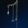 Ear Cuff Pumpkin Silver - Dark Blue Matte (2) Ear Cuff Pumpkin Silver - Dark Blue Matte