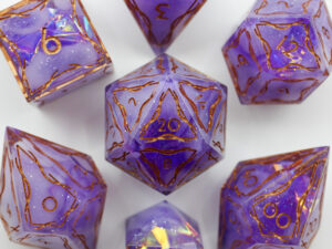 Elven Dice Set - Lavender Sprite (1) Elven Dice - Lavender Sprite