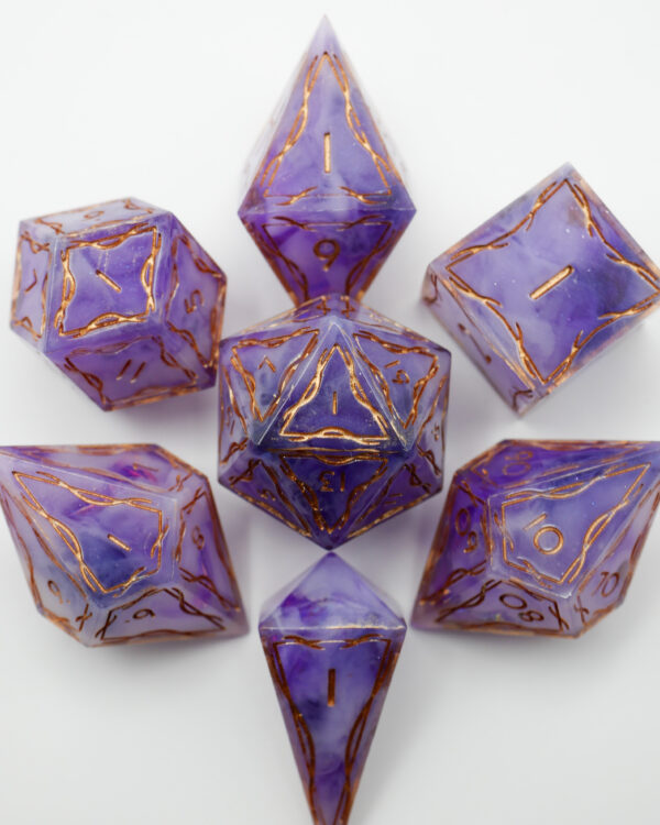 Elven Dice Set - Lavender Sprite (2) Elven Dice - Lavender Sprite