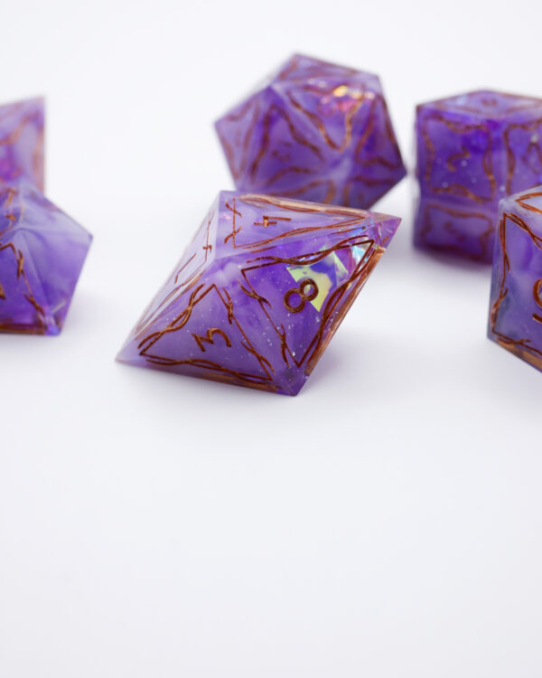 Elven Dice Set - Lavender Sprite (5) Elven Dice - Lavender Sprite