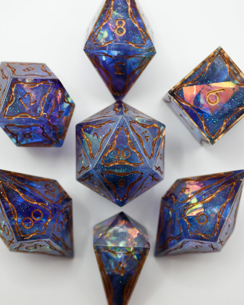 Elven Dice - Stormy Dewdrop