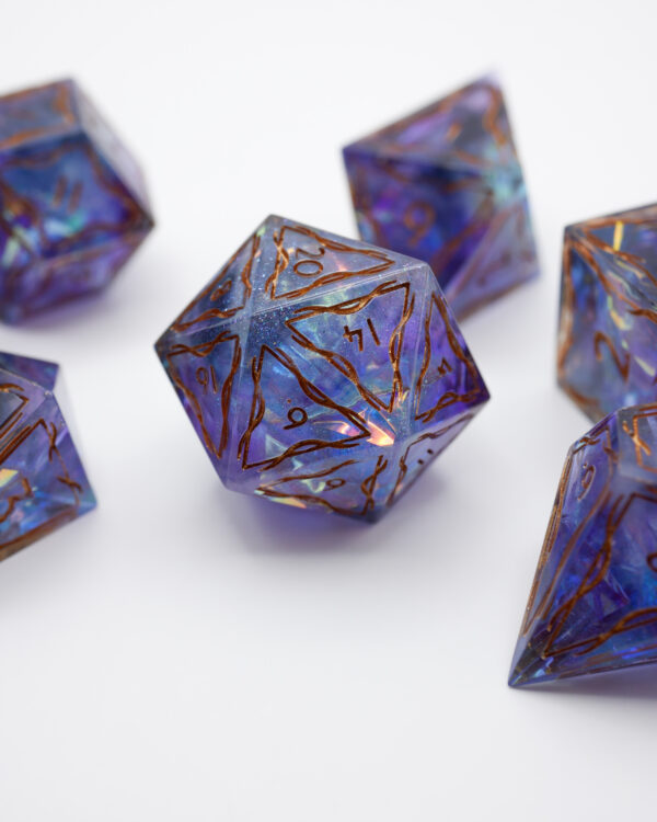 Elven Dice - Stormy Dewdrop