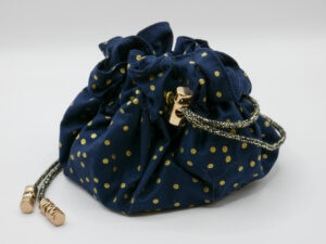 Dots + Blue - Dice Bag L