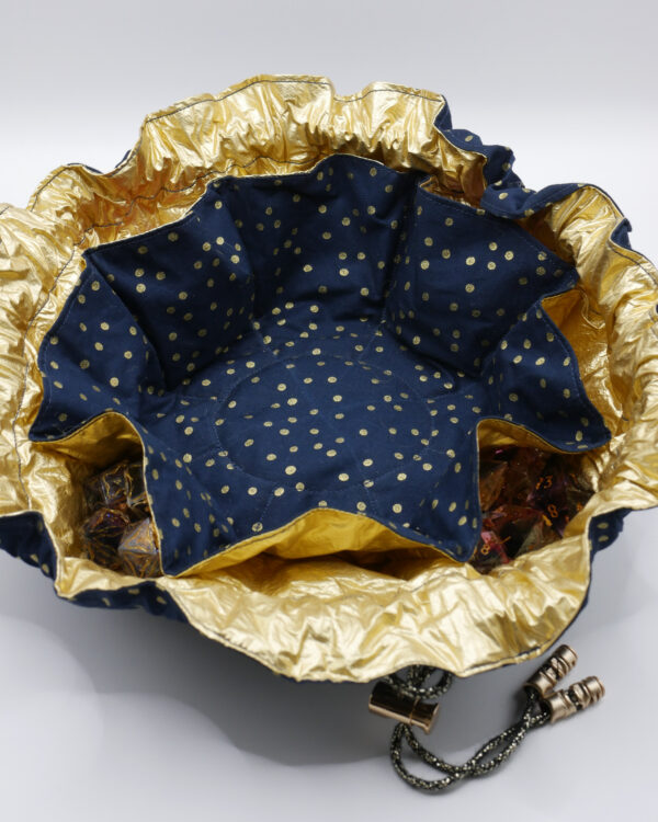 Dots + Gold - Dice Bag L