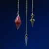 JUL-D10-05-M Ear Cuff D10 KC Gold - White Red Matte.JPG (2) Ear Cuff D10 KC Gold - White Red Matte