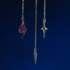 Ear Cuff D10 KC Gold - Gold Red Small
