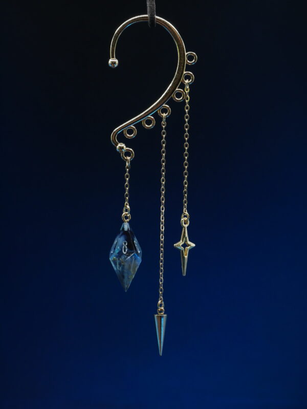 JUL-D10-09 Ear Cuff D10 KC Gold - Stormy Ear Cuff D10 KC Gold - Stormy