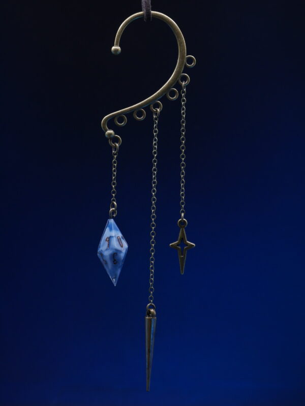 Ear Cuff D10 Bronze - Blue