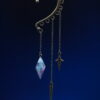 Ear Cuff D10 Bronze - Blue Pink