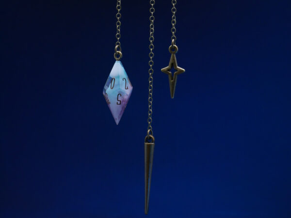 Ear Cuff D10 Bronze - Blue Pink