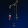 Ear Cuff D4 KC Gold - White Red Matte
