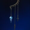 Ear Cuff D4 Bronze - Blue Pink