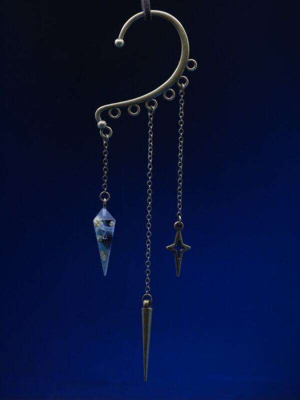 Ear Cuff D4 Bronze - Underwater Matte
