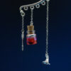 Ear Cuff Potion Silver - Red