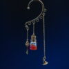 JUL-POT-06 Ear Cuff Potion KC Gold - Red Ear Cuff Potion KC Gold - Red